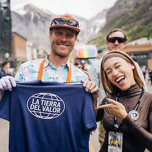 Festival Guest NEZZA with a Screen-Printed Shirt at the Ice Cream Social